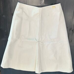Chanel Cream Lambskin Skirt sz 34